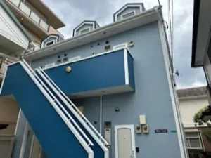 アパート　屋根カバー、外壁塗装工事