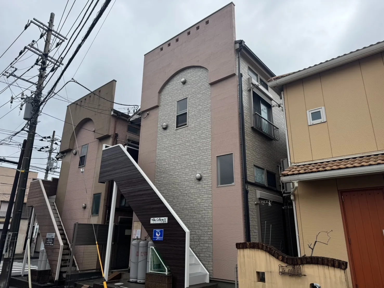 相模原市中央区淵野辺　ミルコリーヌ弐番館　屋根カバー及び外壁塗装工事