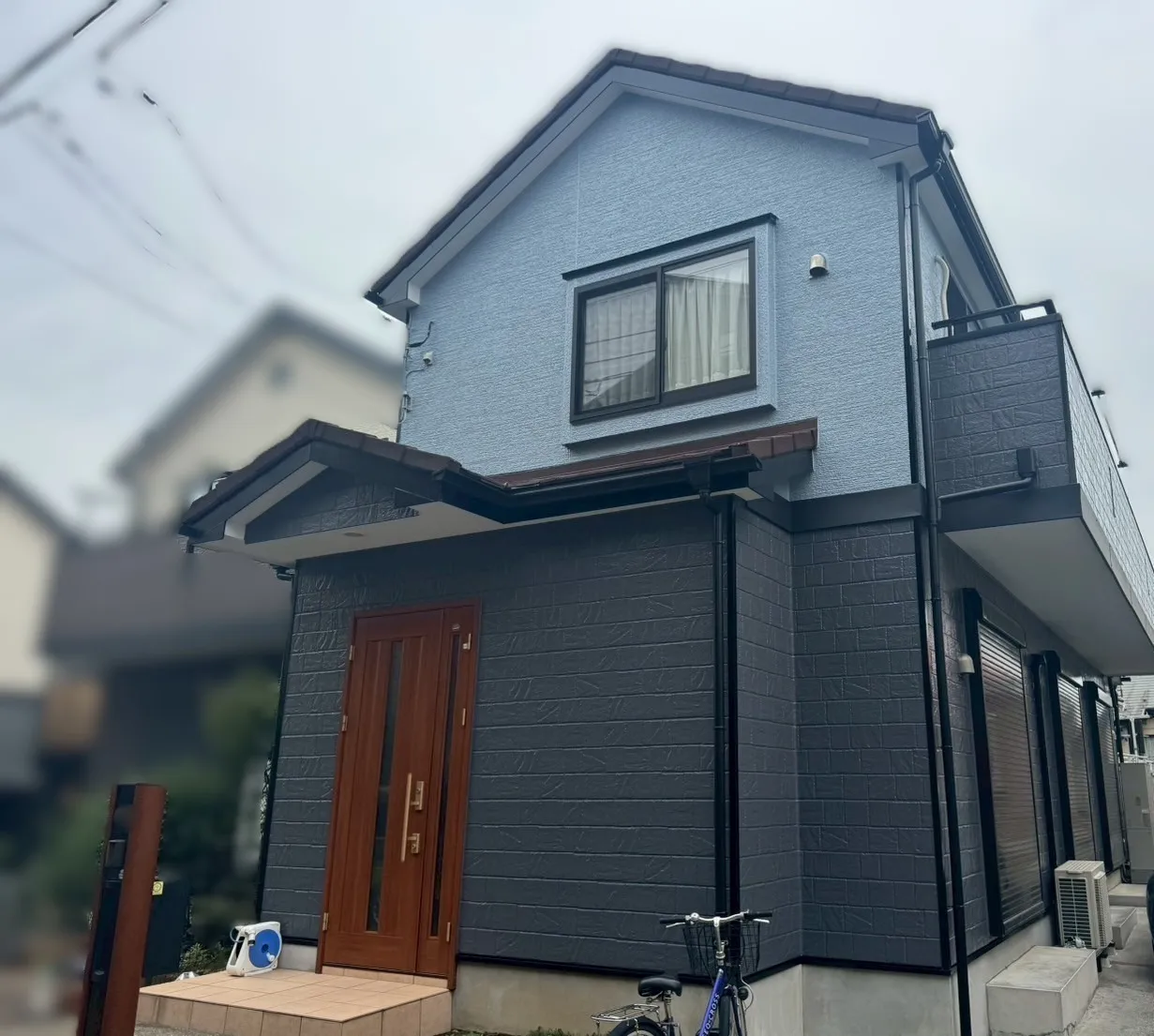 相模原市中央区淵野辺　N様邸　屋根カバー・雨樋交換・帯板金・外壁塗装工事