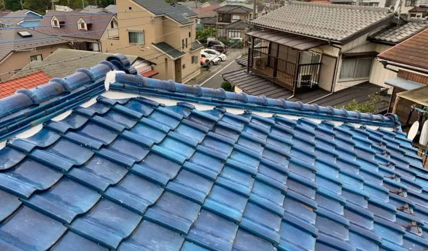 I様邸　屋根瓦漆喰工事